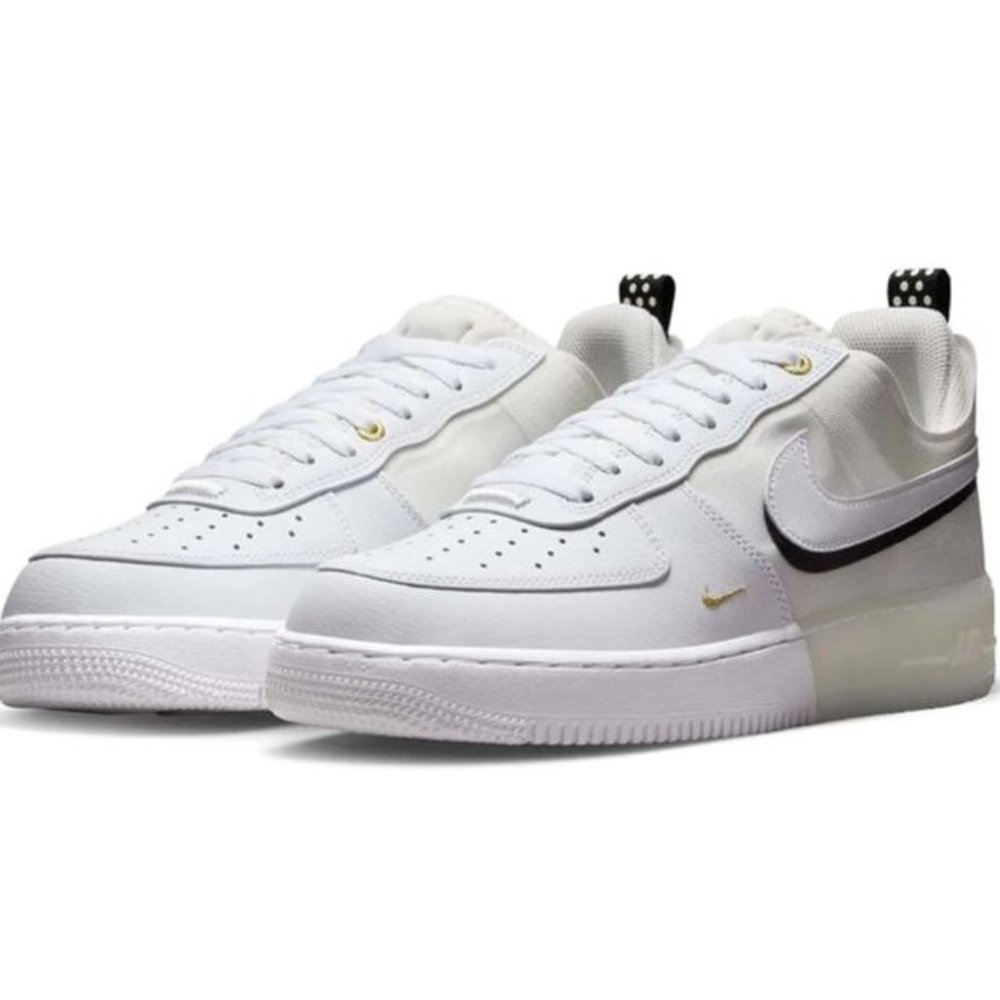 Nike Air Force 1 React '40th Anniversary - Sail / Gold' DQ7669-100 Leather